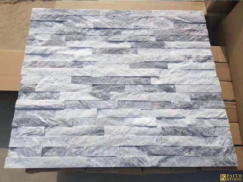 Panneau de quartz gris nuageux