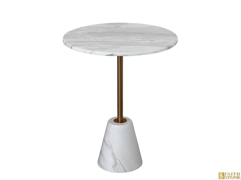 tables rondes en marbre