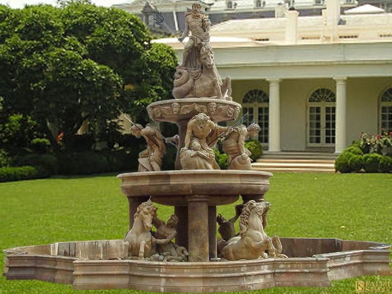 Fontaines d'eau en marbre