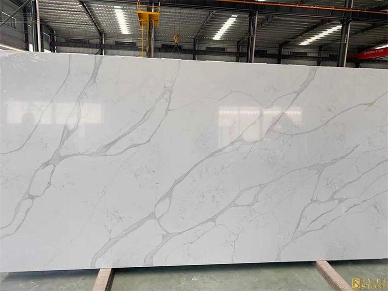 parkle peinture dalle de quartz blanc